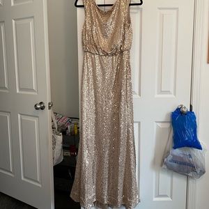 David’s bridal sequin bridesmaid dress